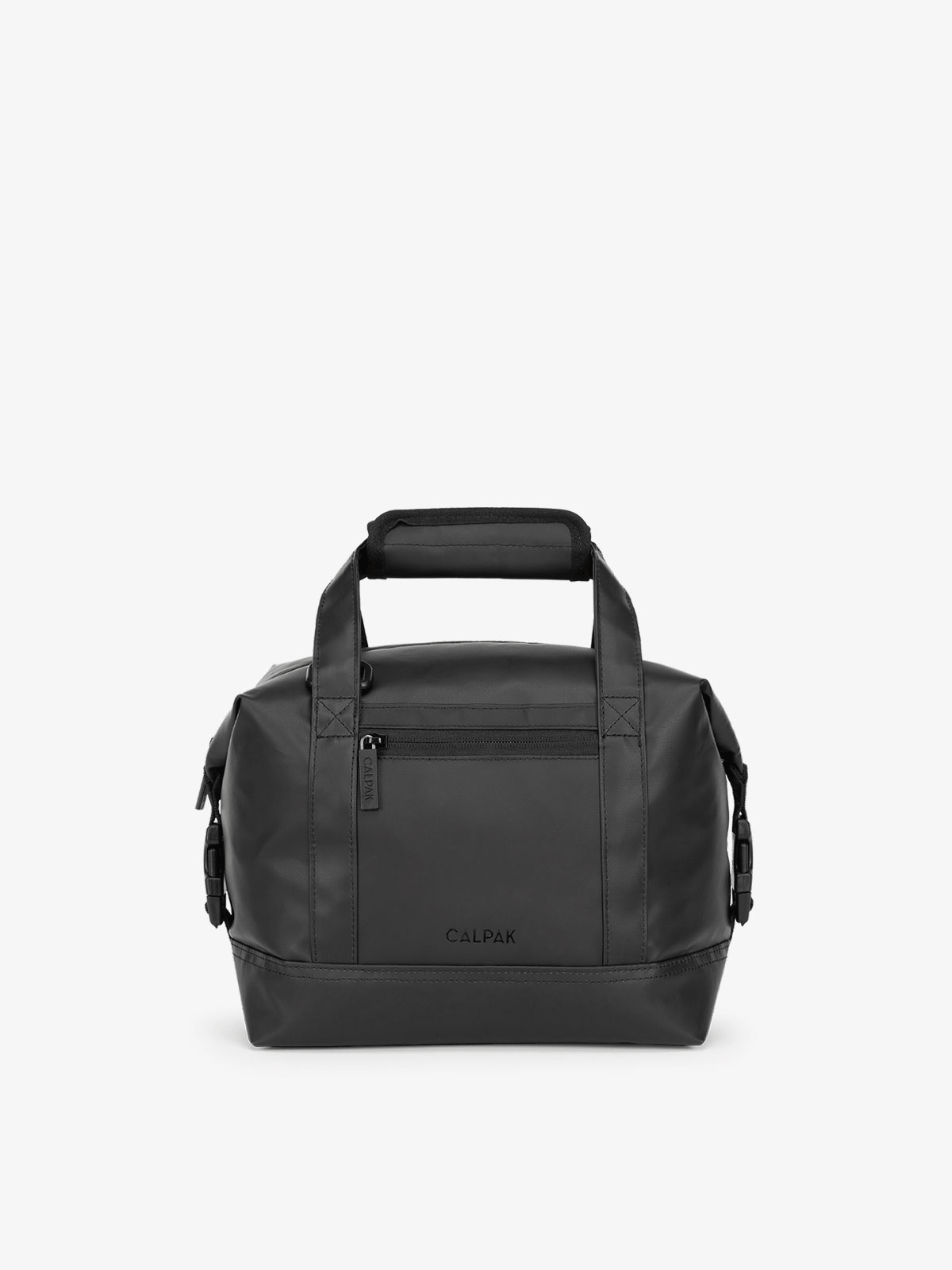 CALPAK 8L insulated cooler bag with durable TPU coated exterior material and side buckles that allow for expansion in black; ISCS2401-BLACK