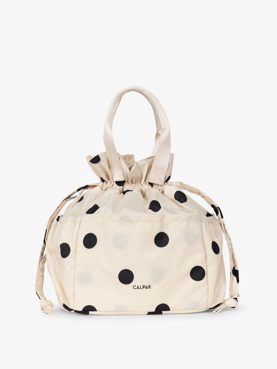 CALPAK black and white polka dots womens lunch bag; ALB2001-POLKA-DOT