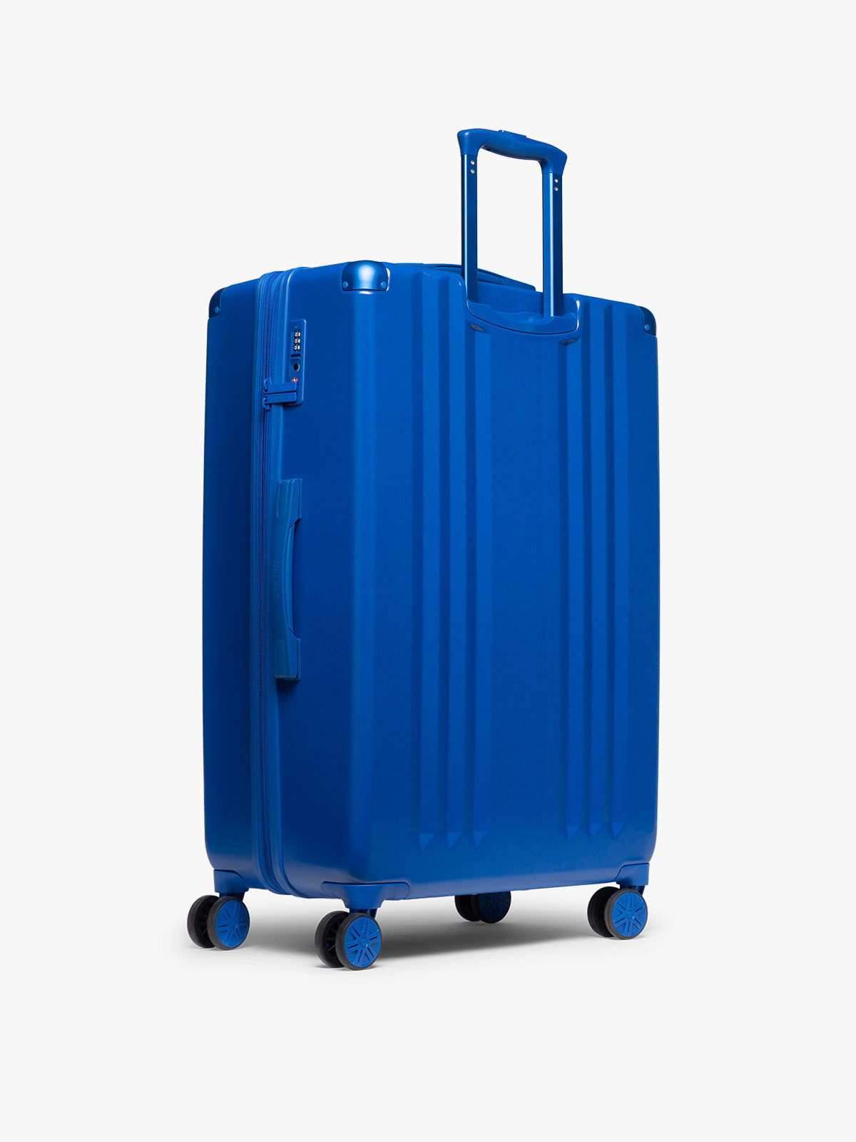 CALPAK Ambeur Large Luggage back view in dark blue Cobalt; LAM1028-COBALT