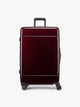 CALPAK maroon Hue Large Luggage in Glazed Dark Cherry; LHU1028-GLAZED-DARK-CHERRY