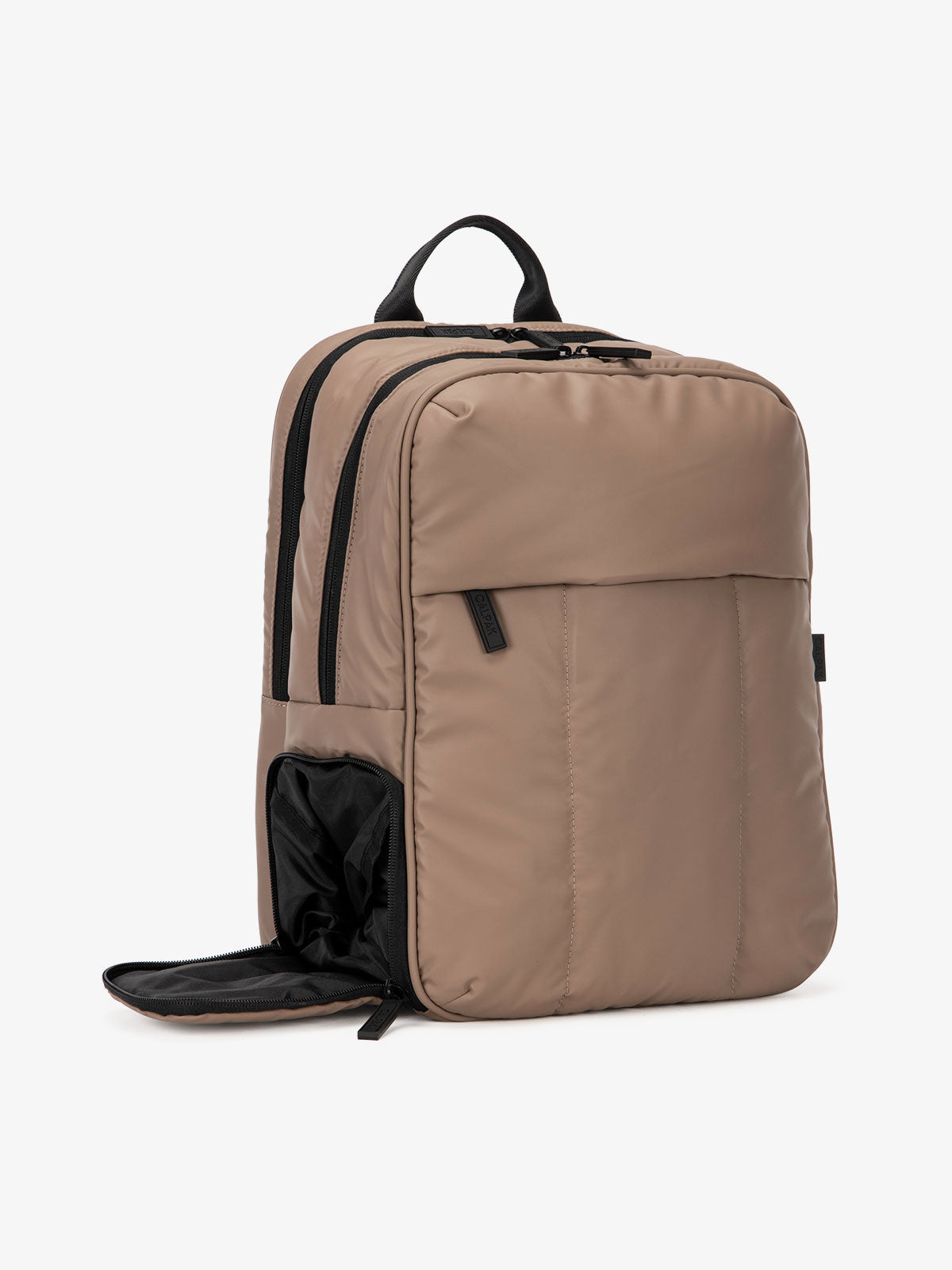 brown Luka travel laptop backpack with shoe compartment; BPL2001-CHOCOLATE