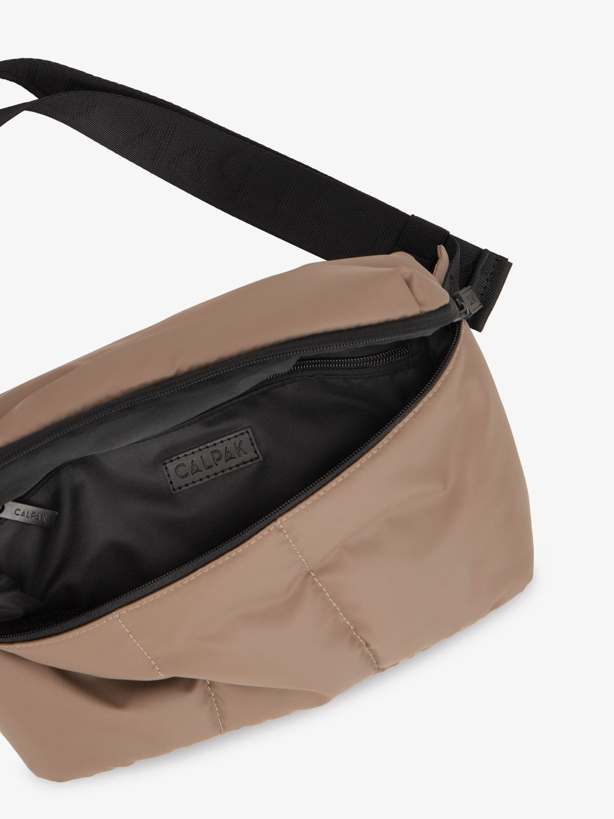 CALPAK Luka belt bag in brown chocolate color; BB1901-CHOCOLATE