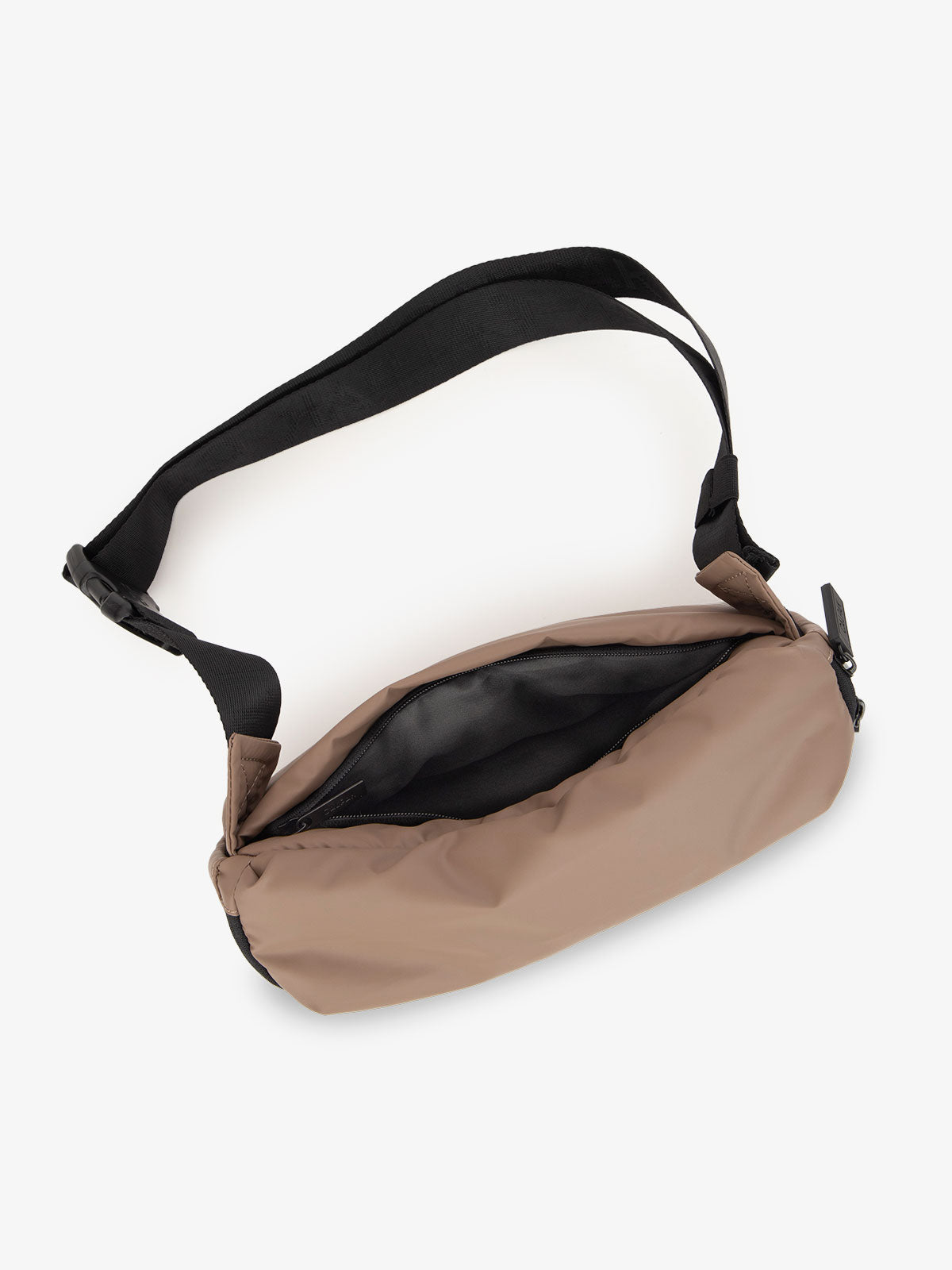 CALPAK Luka belt bag in brown chocolate color; BB1901-CHOCOLATE