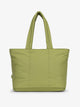 CALPAK Luka expandable tote bag with laptop compartment and padded straps in pistachio; ALT2201-PISTACHIO