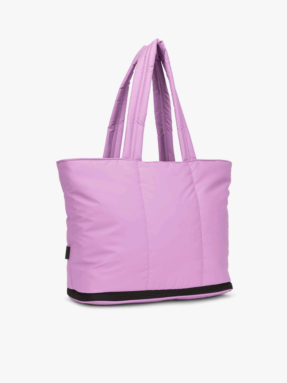 CALPAK Luka expandable laptop tote in lavender lilac; ALT2201-LILAC