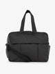 CALPAK Luka large duffle bag with detachable strap and zippered front pocket in black; DLL2201-MATTE-BLACK