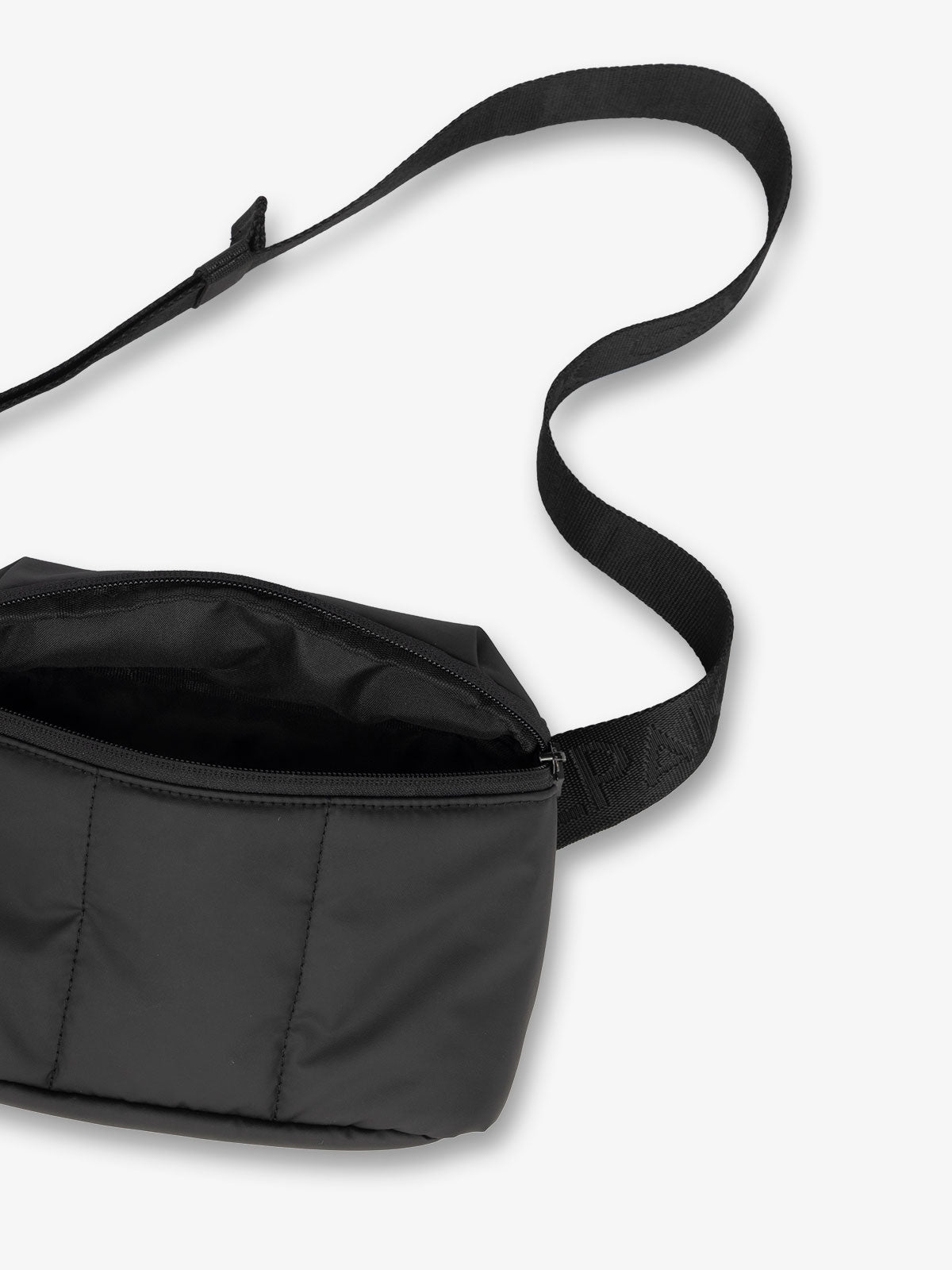CALPAK Luka small travel waist Bag with multiple pockets in black; BBM2201-MATTE-BLACK