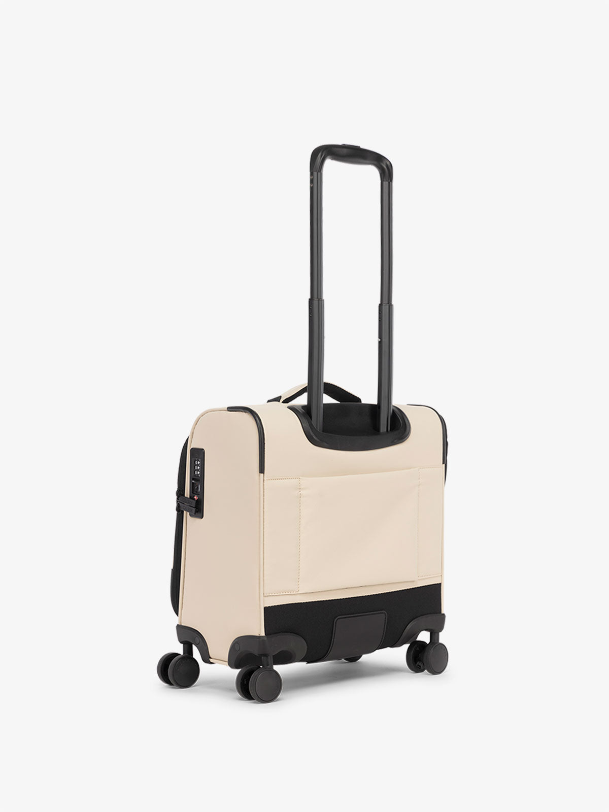 CALPAK Luka mini soft suitcase with 360 spinner wheels in ivory; LSM1014-OATMEAL