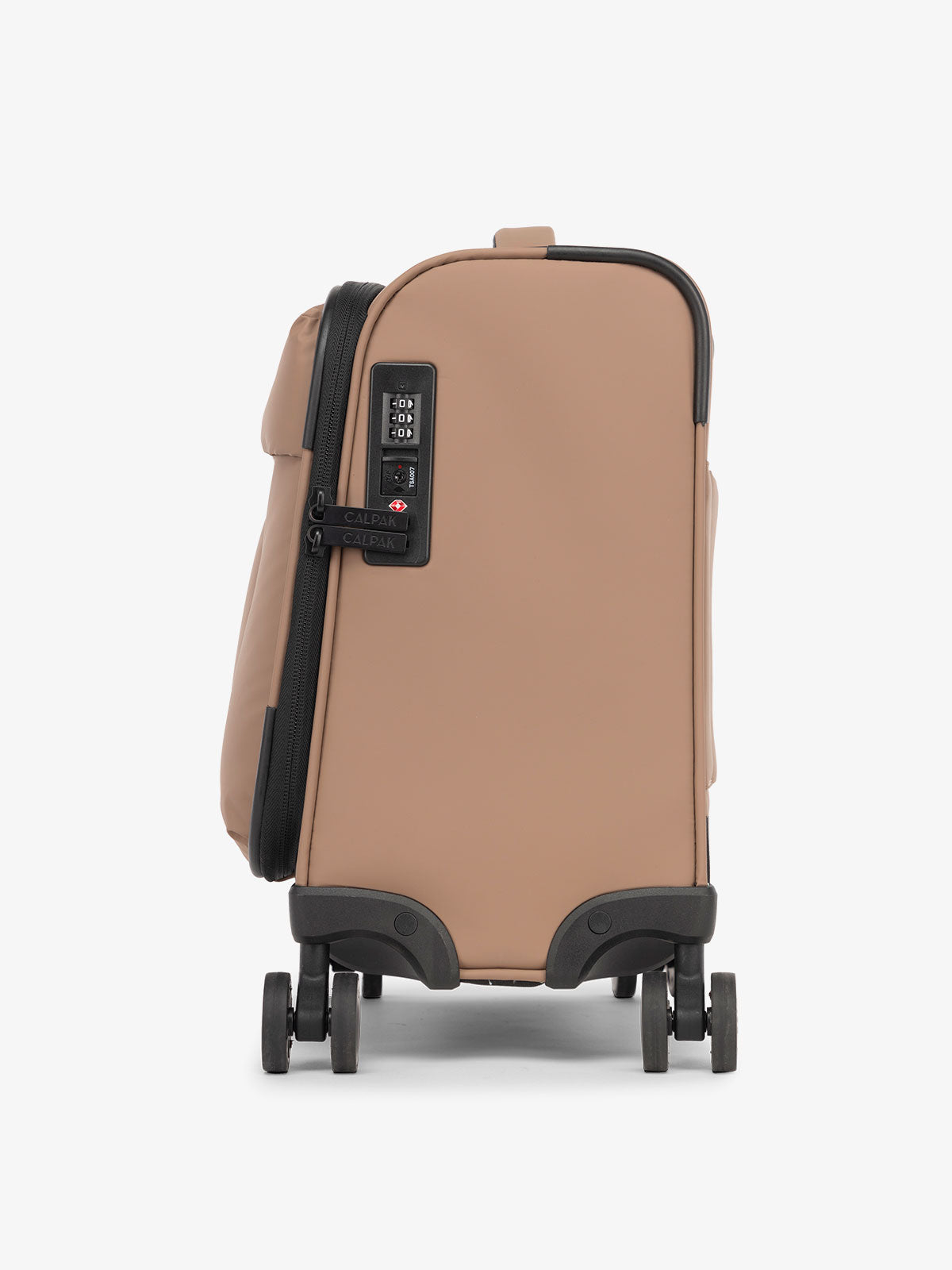 CALPAK Luka mini soft suitcase with TSA lock in brown; LSM1014-CHOCOLATE