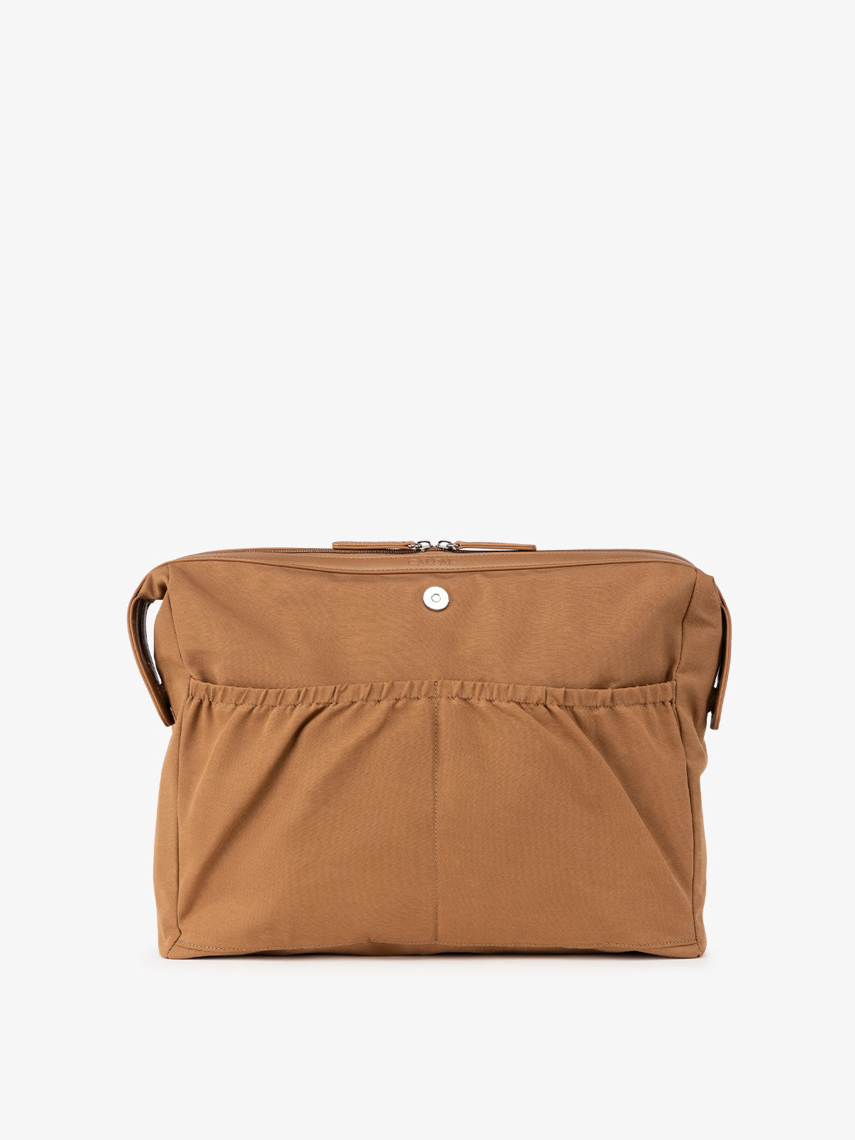 laptop sleeve for laptop tote bag with zipper; ATO2102-TOFFEE