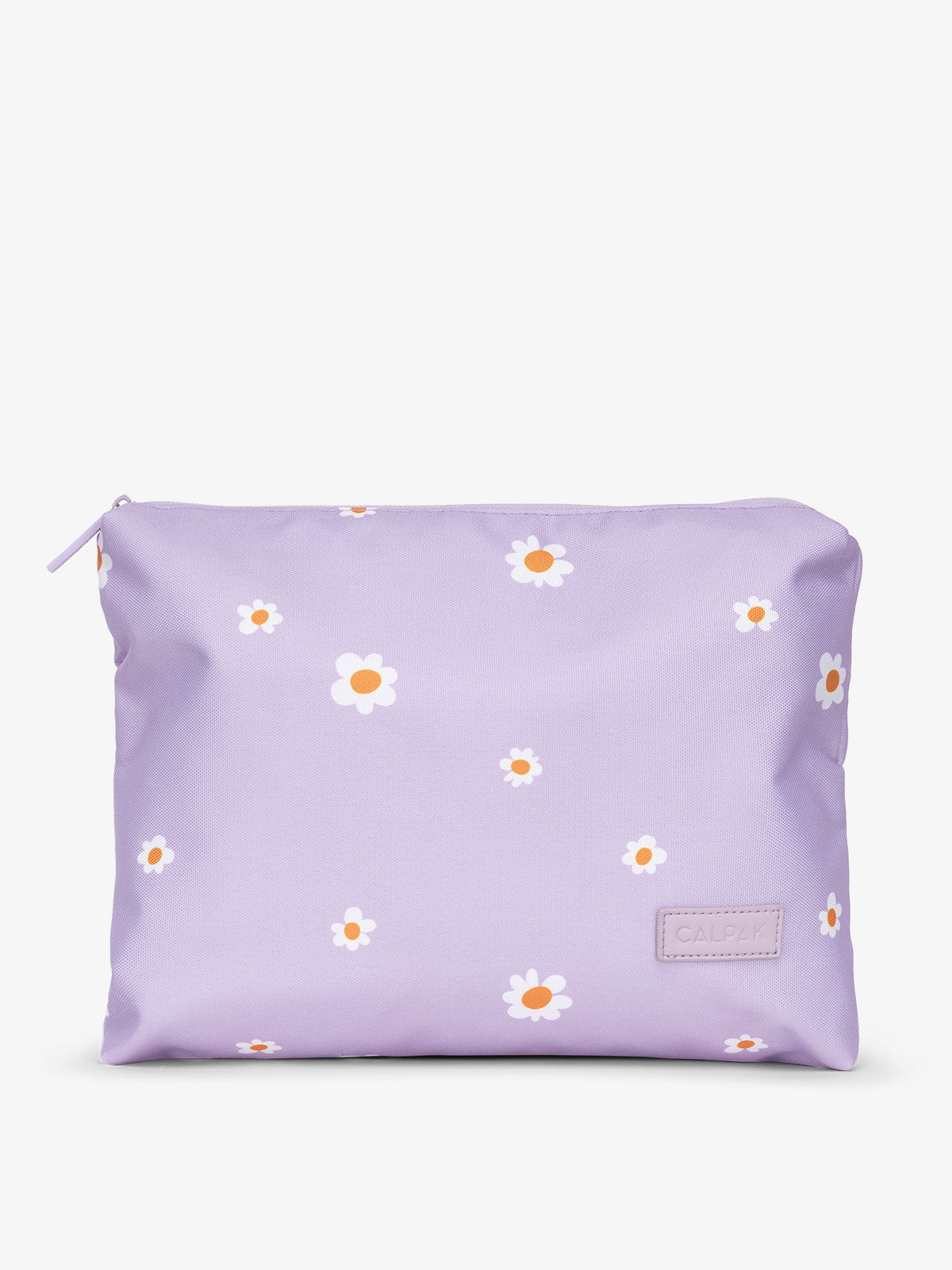 CALPAK water-resistant travel pouch for luggage in orchid fields; PC1601-ORCHID-FIELDS