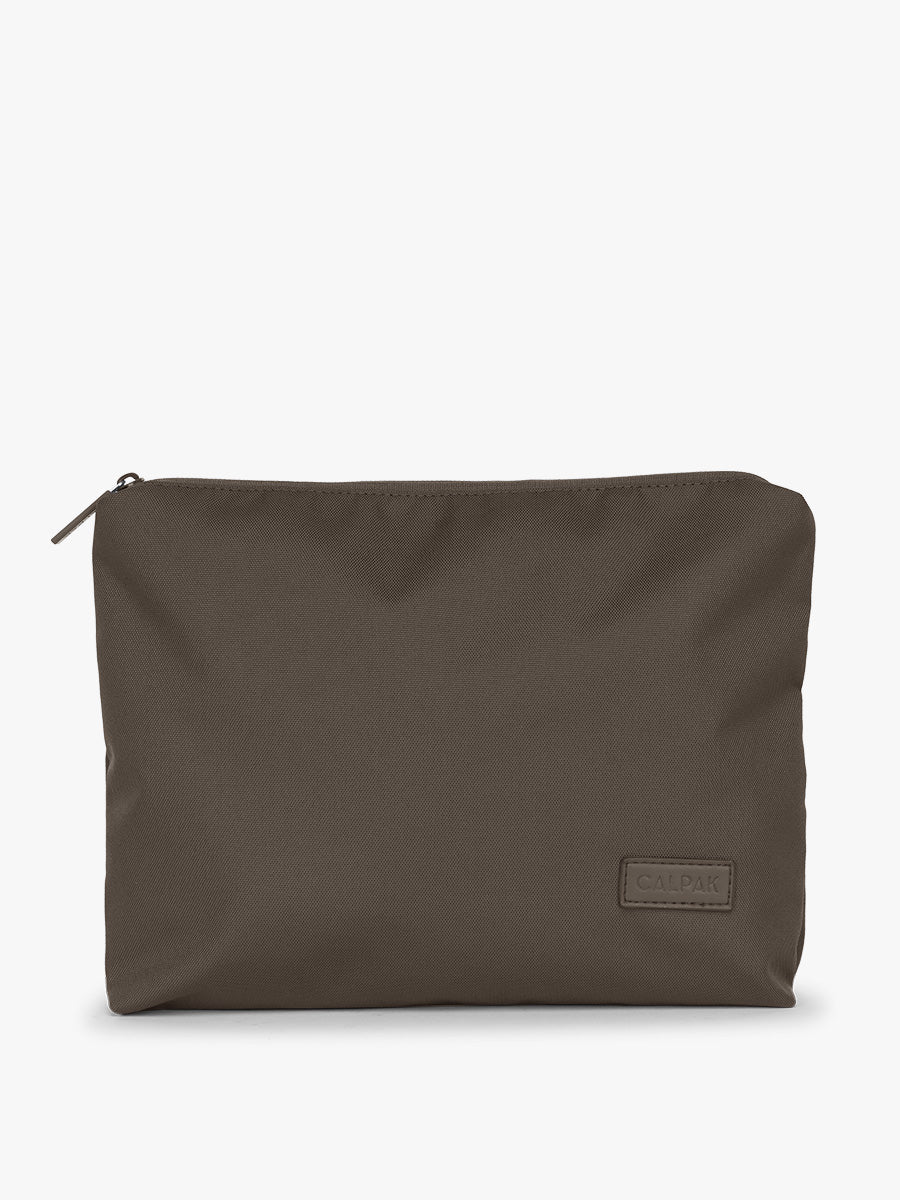 Envelope of CALPAK 5pc Packing Cubes Set in brown Mushroom; PC1601-MUSHROOM
