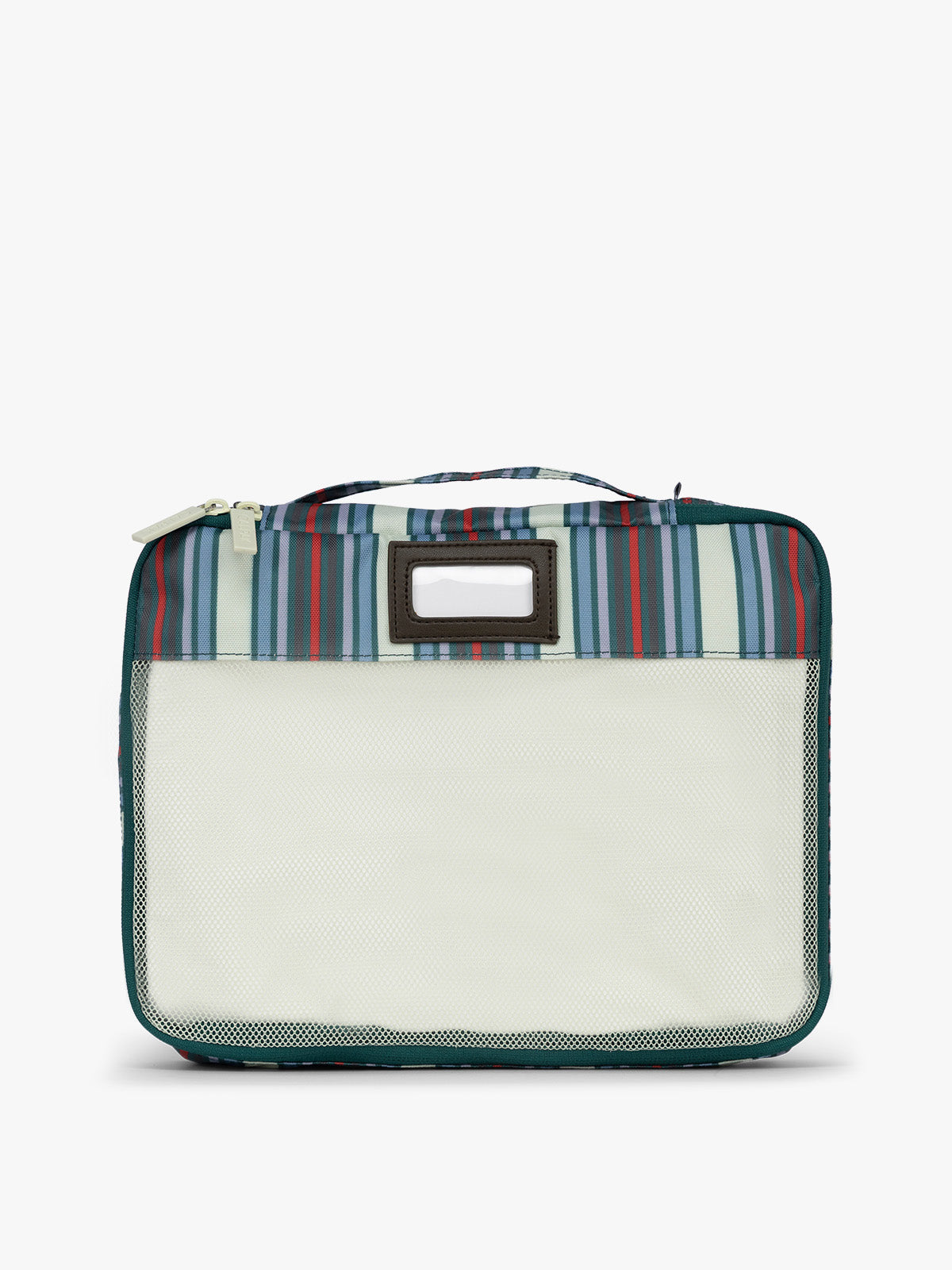 One of CALPAK 5pc Packing Cubes Set in multicolor stripe; PC1601-RIVIERA-STRIPE