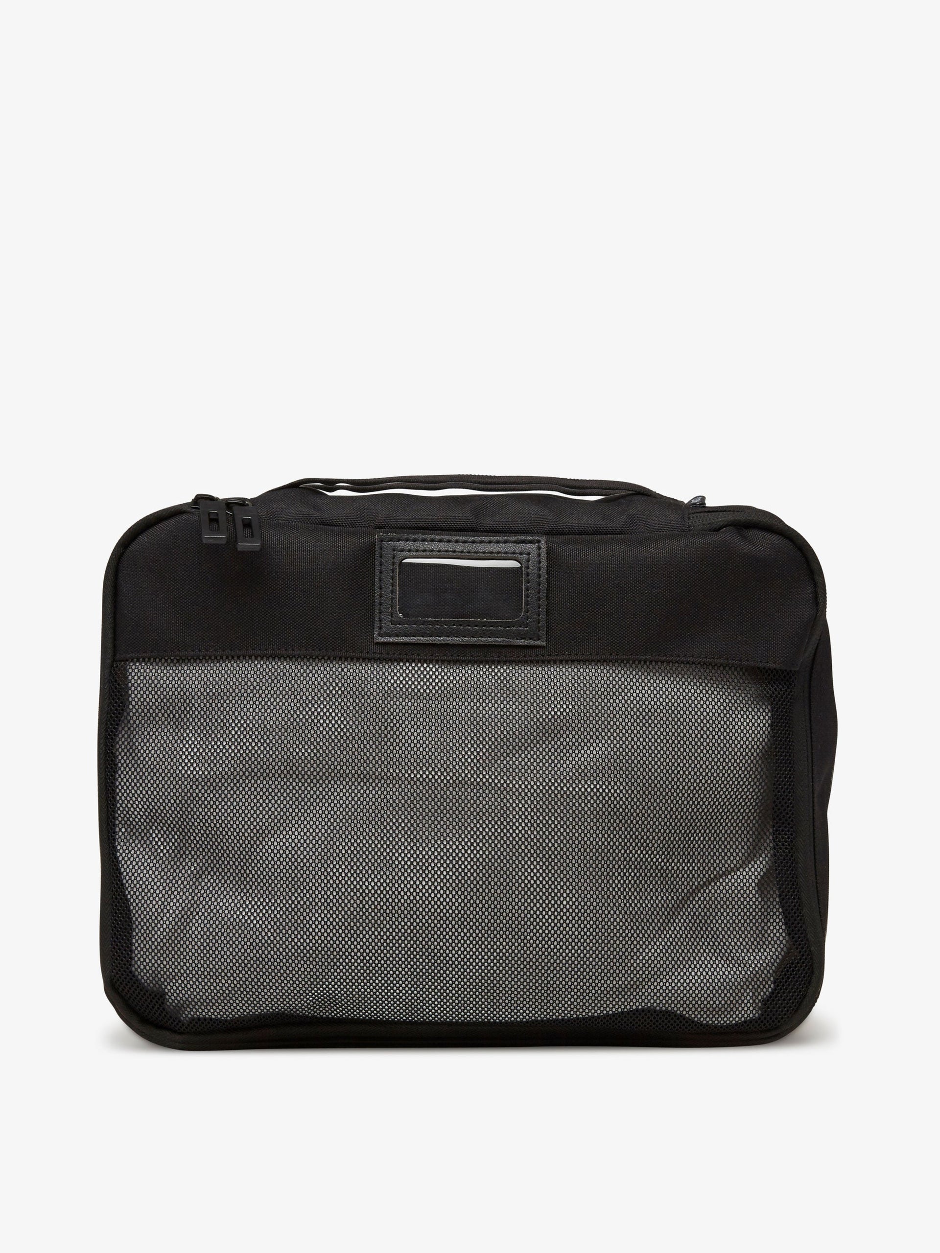 CALPAK black packing cube with mesh;PC1601-BLACK