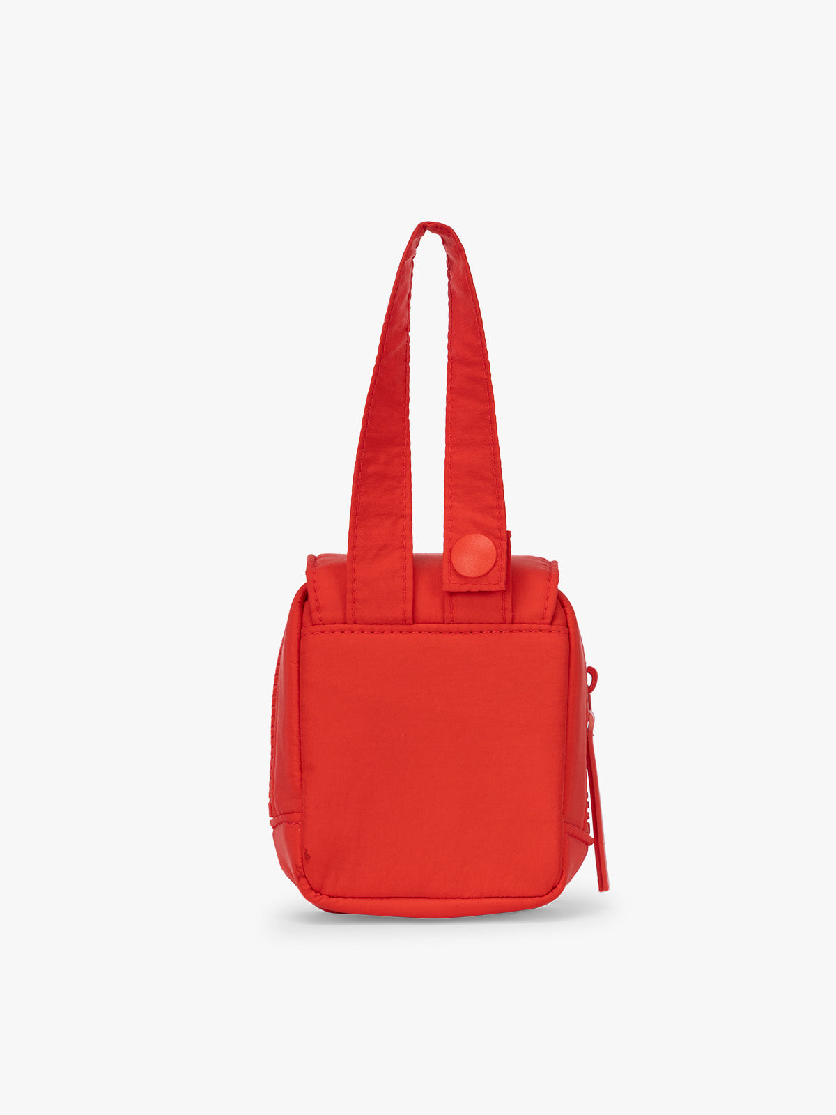 Back side of CALPAK Pacifier Pouch in red Tomato; PCB2501-TOMATO