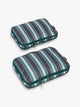 CALPAK Medium Compression Packing Cubes in multicolor stripe; PCC2201-RIVIERA-STRIPE