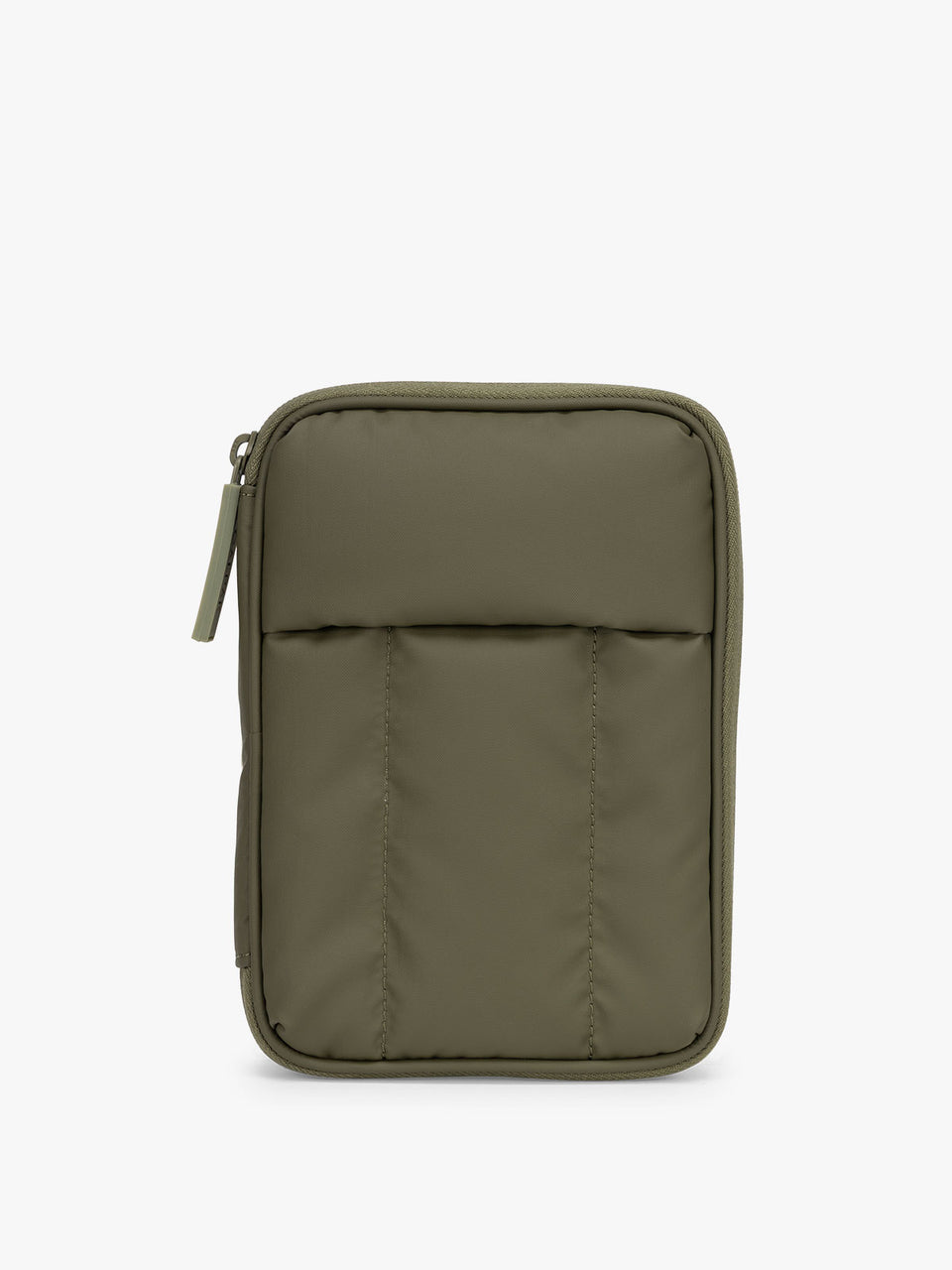 CALPAK Luka Zippered Passport Wallet in dark green Pine; PZW2301-PINE