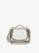 CALPAK's small cosmetic case with clear sides; CCM2001-STONE