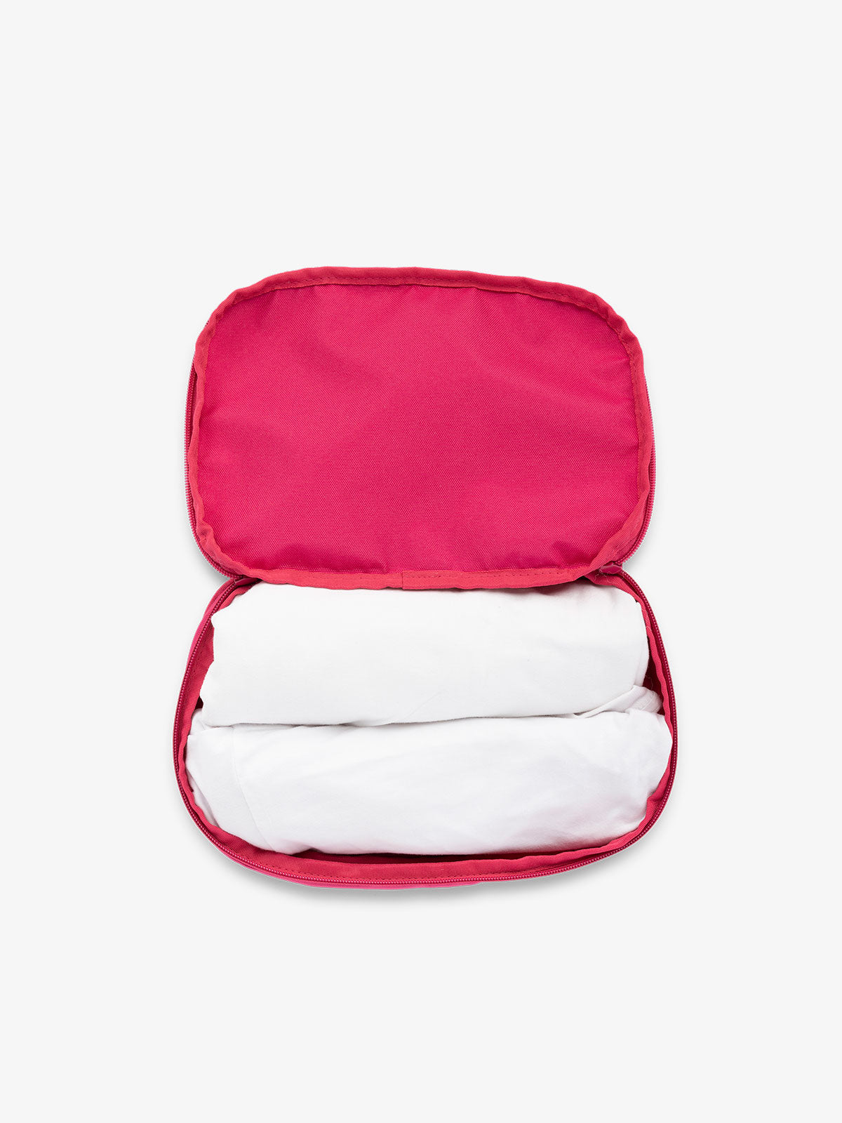 CALPAK small packing cubes for travel made with durable material in dragonfruit; PCS2301-DRAGONFRUIT