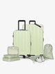 CALPAK starter bundle with carry-on, large luggage, packing cubes, pouches, and luggage tag in daisy; LCO8000-DAISY