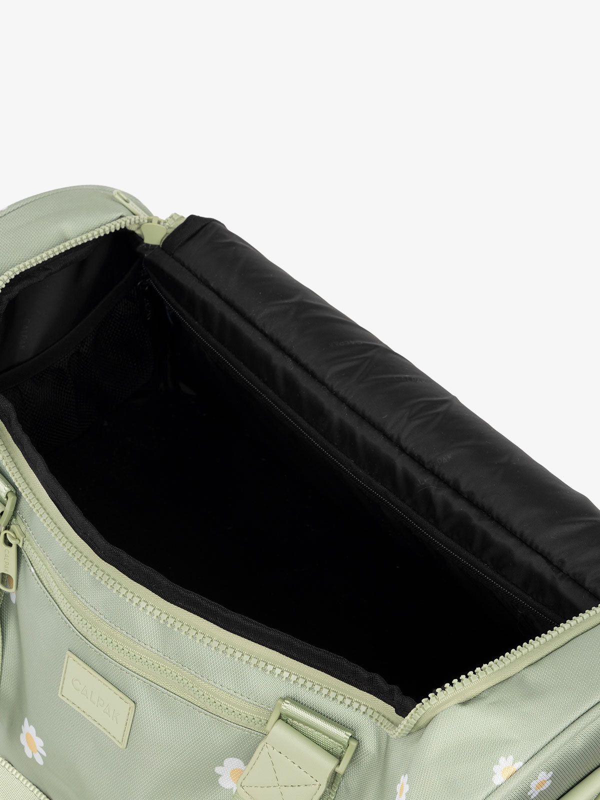CALPAK Stevyn Duffel with multiple interior pockets in daisy; DST7019-DAISY