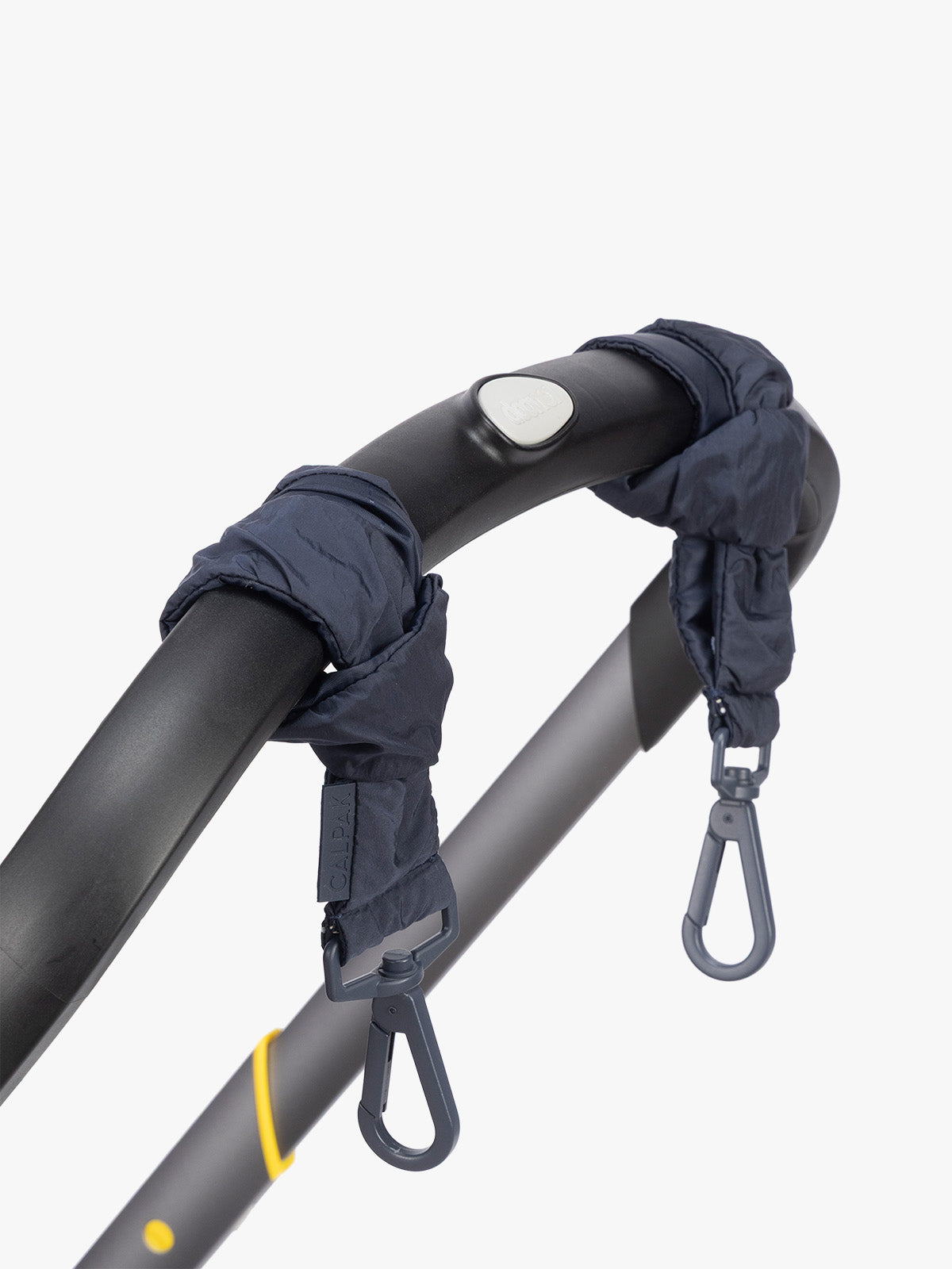 Application of CALPAK Stroller Straps in blue Navy; STP2401-NAVY