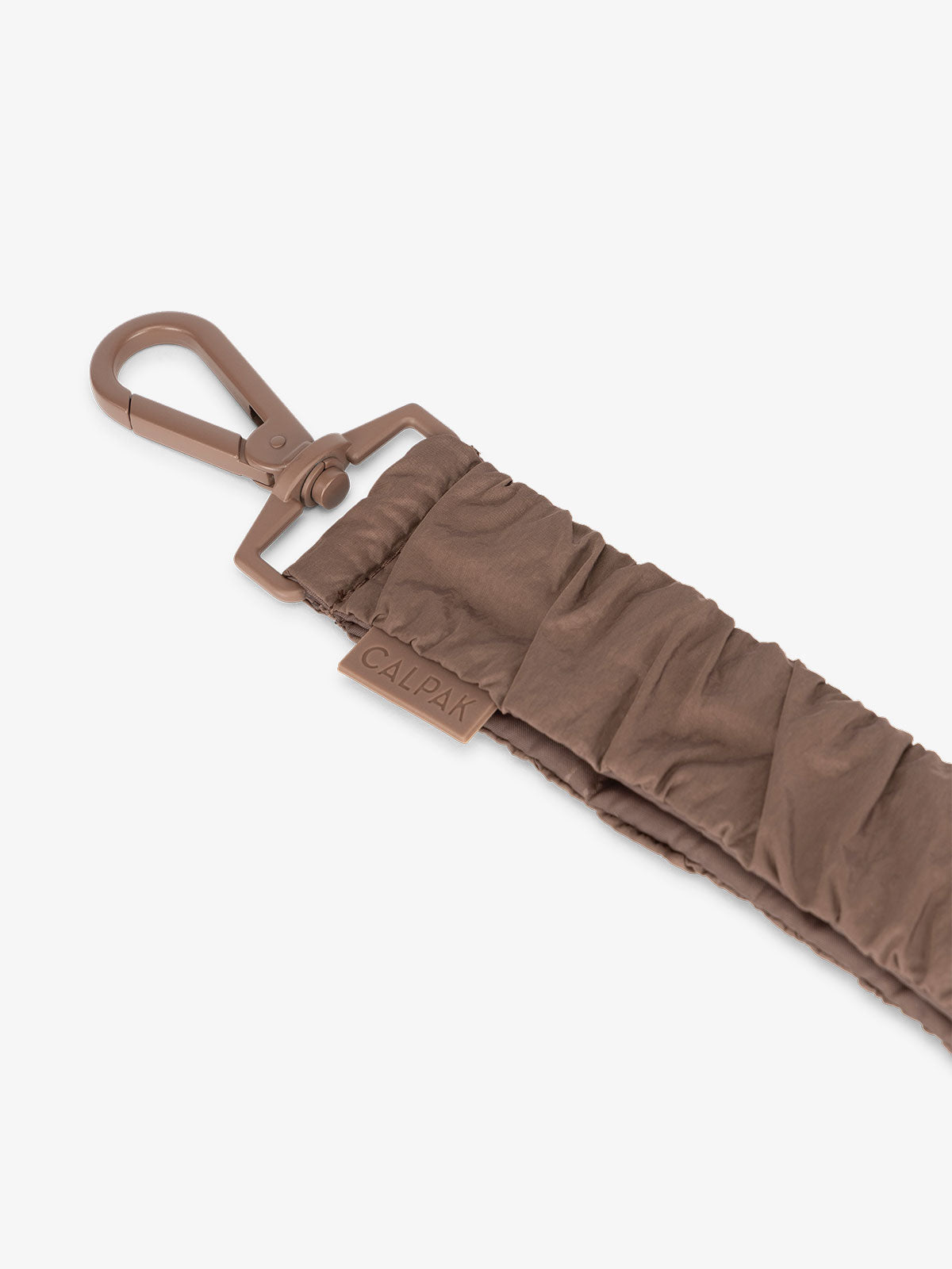 CALPAK diaper bag stroller straps with dog clips for d-rings in brown hazelnut; STP2401-HAZELNUT