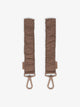 CALPAK Stroller Straps for Diaper Bag made with Oeko-Tex certified, recycled, and water-resistant materials in hazelnut brown; STP2401-HAZELNUT