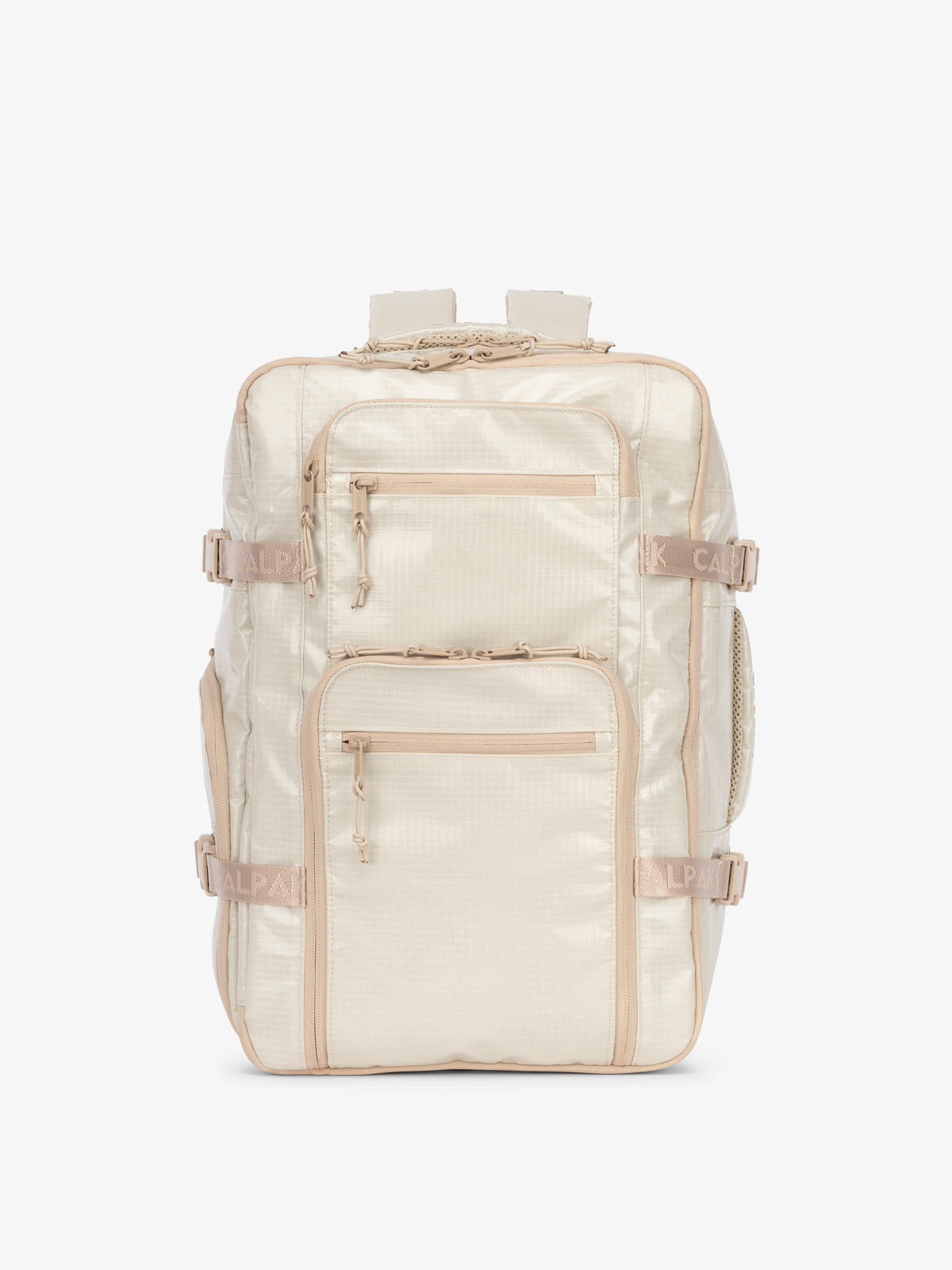 CALPAK Terra 26L laptop backpack duffel in white beige; BPH2201-WHITE-SANDS