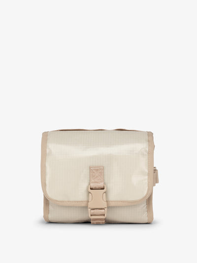 CALPAK Terra Hanging Toiletry Bag in white sands; THY2201-WHITE-SANDS