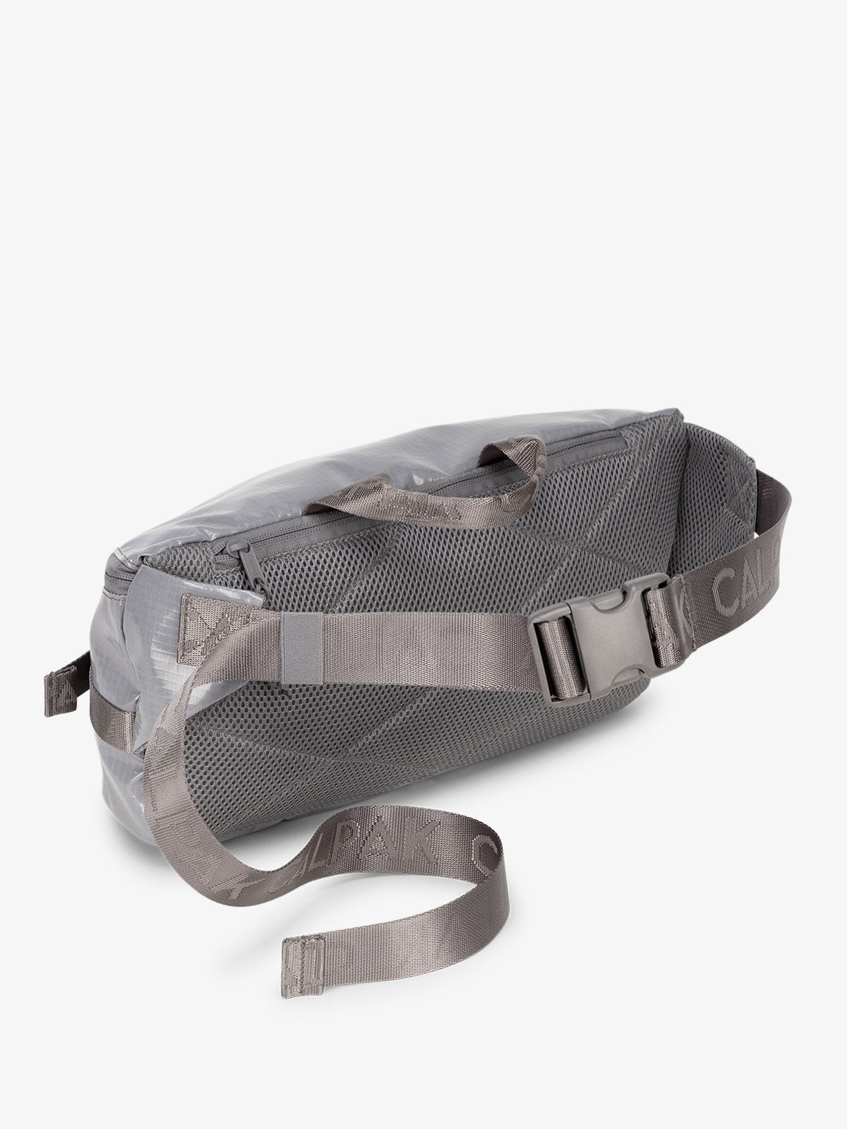 CALPAK Terra Sling Bag for women with adjustable crossbody strap and top handle in storm gray; CBH2201-STORM