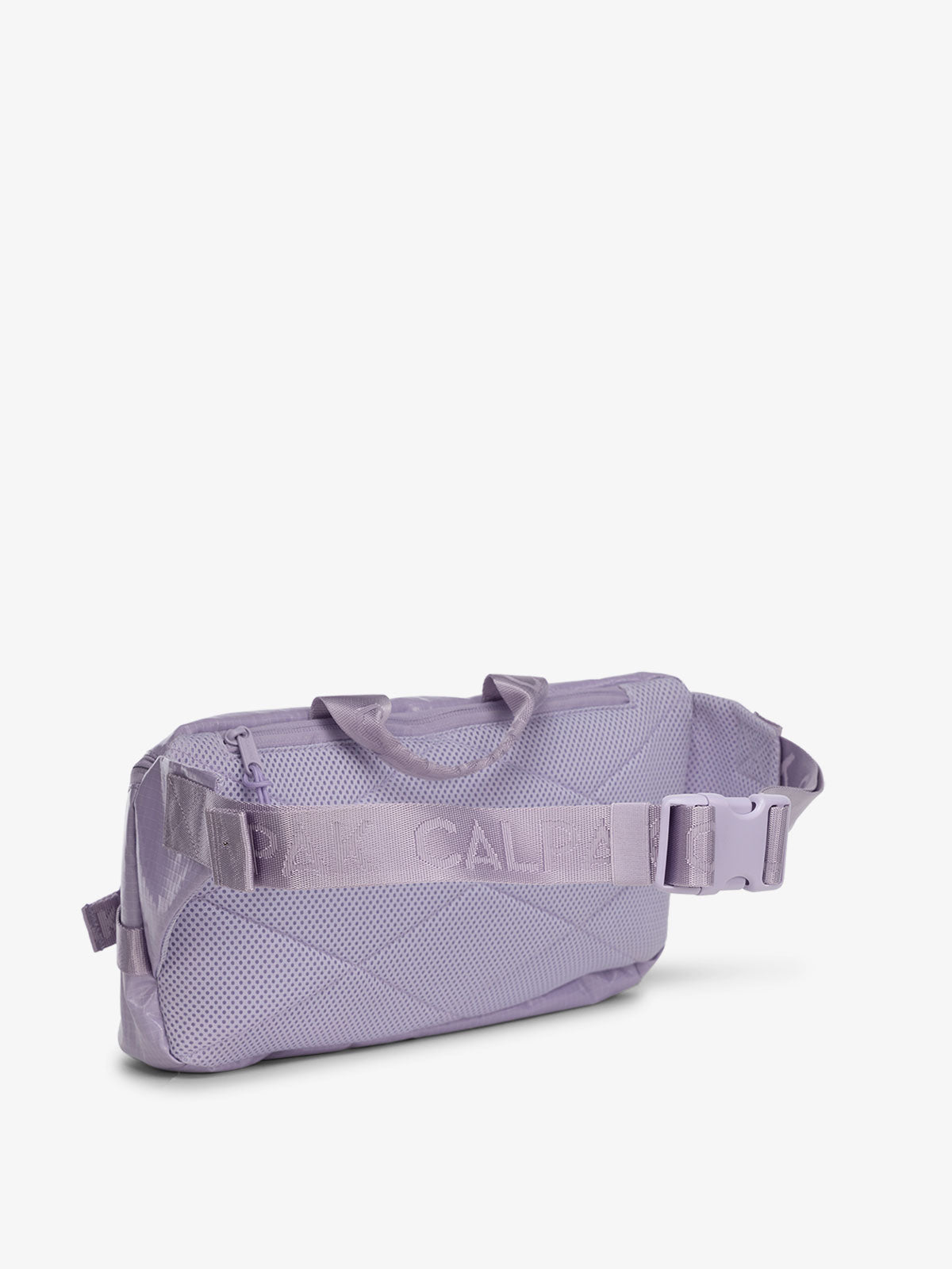 CALPAK Terra Sling Bag for women with adjustable crossbody strap and top handle in amethyst; CBH2201-AMETHYST