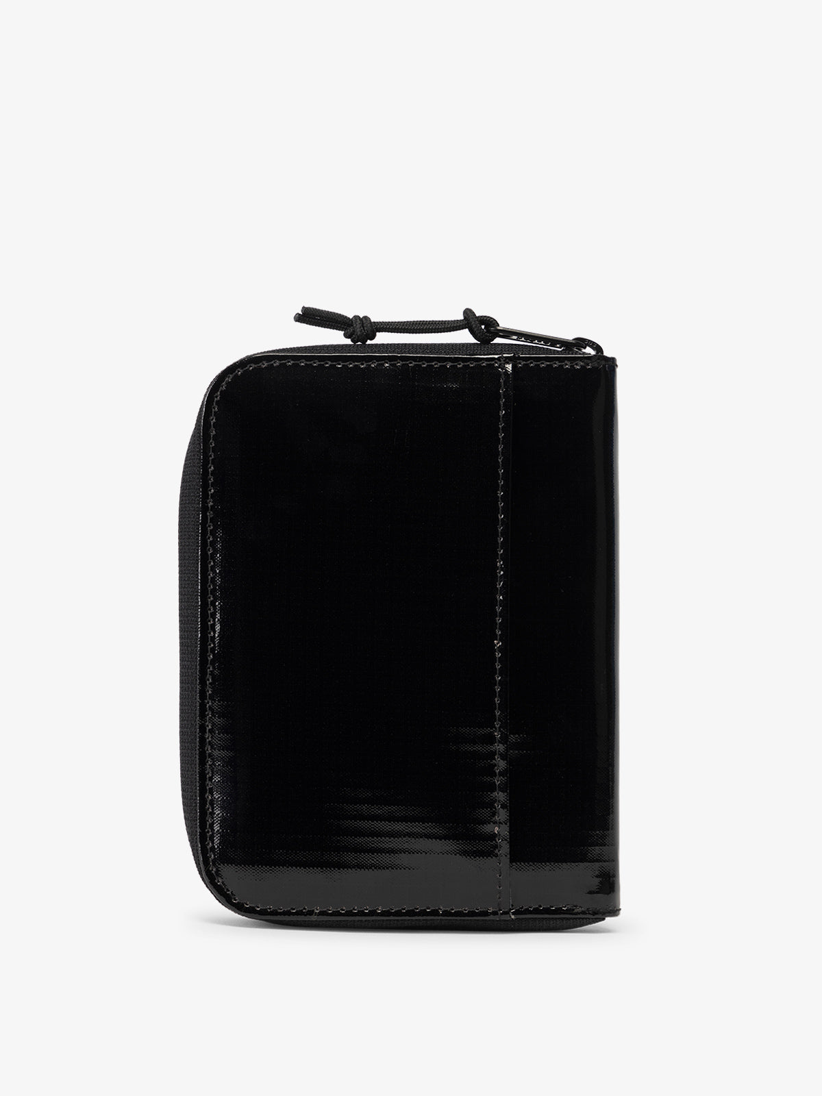 CALPAK Terra Zippered Passport Wallet Obsidian black back view; ATPW2501-OBSIDIAN