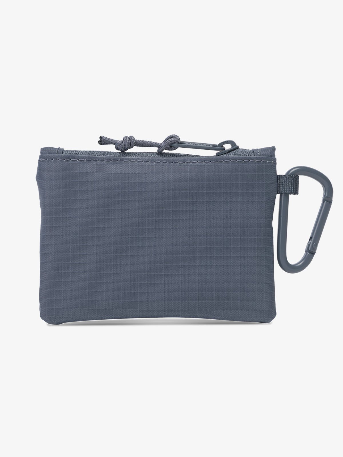 CALPAK Terra Clippable Card Pouch in blue Matte Indigo back view; TPC2401-INDIGO