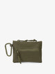 CALPAK Terra Clippable Card Pouch in dark green Matte Pine front view; TPC2401-PINE