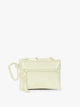 CALPAK Terra Clippable Card Pouch in light green Celadon on a white background with a carabiner; TPC2401-CELADON