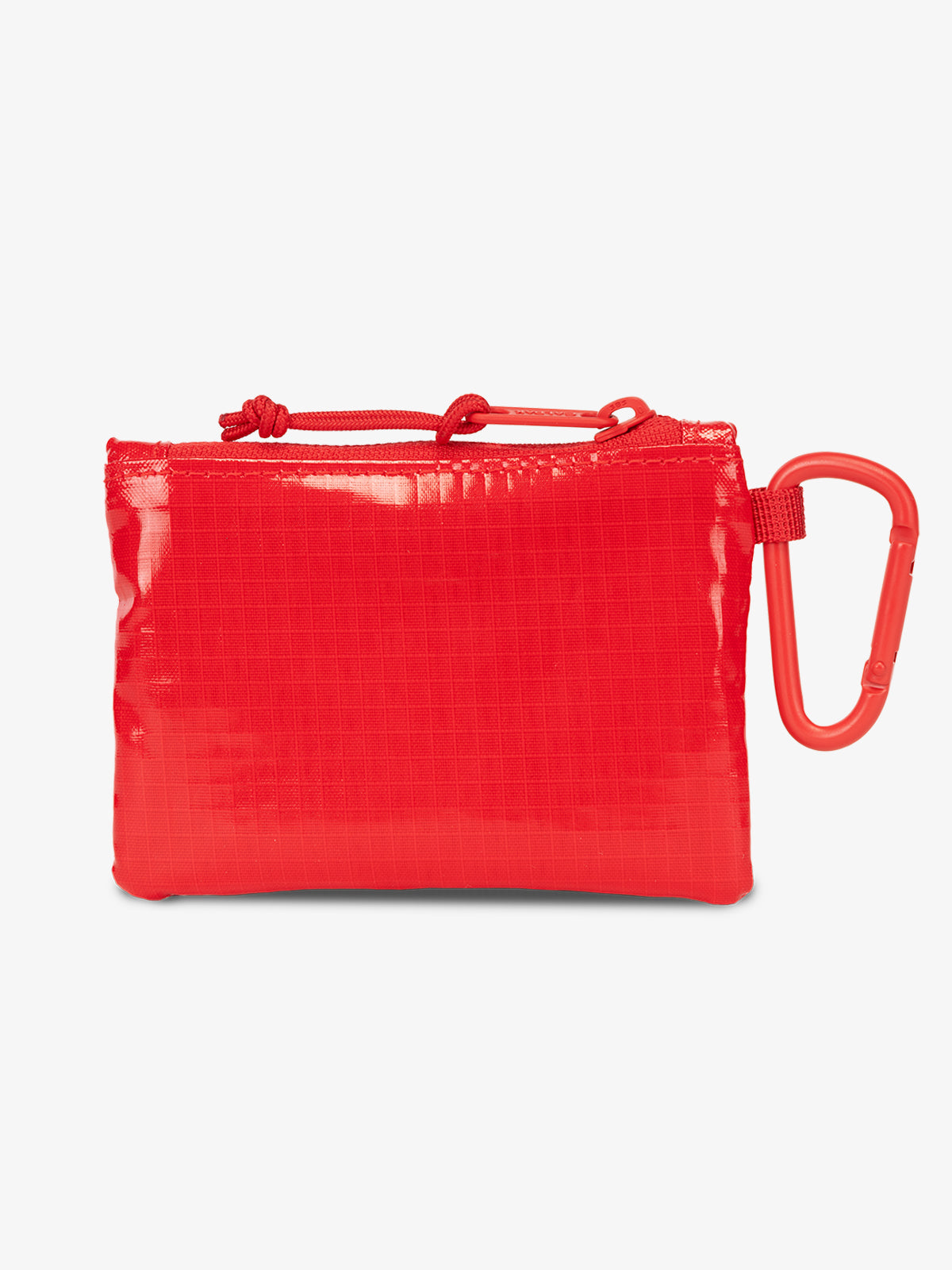 CALPAK Terra Clippable Card pouch in Red back view; TPC2401-FLAME