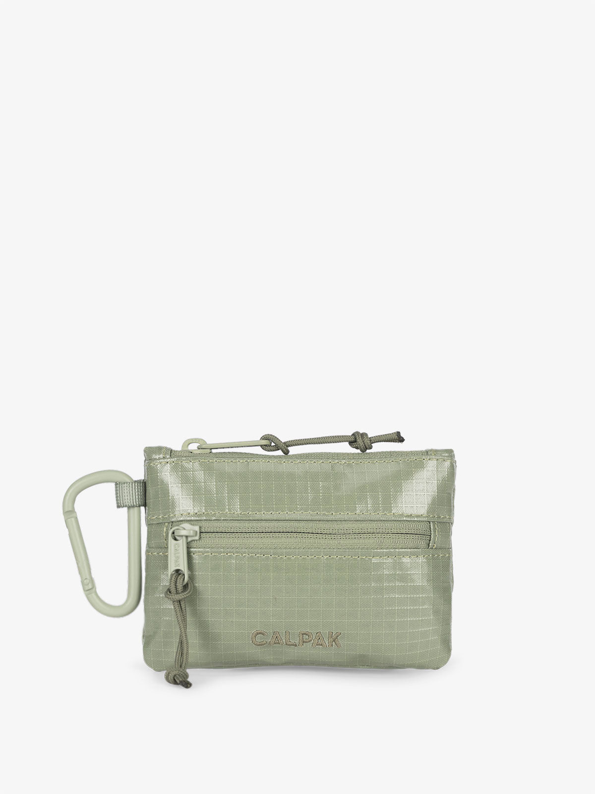 CALPAK Terra Clippable Card Pouch in olive green Juniper; TPC2401-JUNIPER
