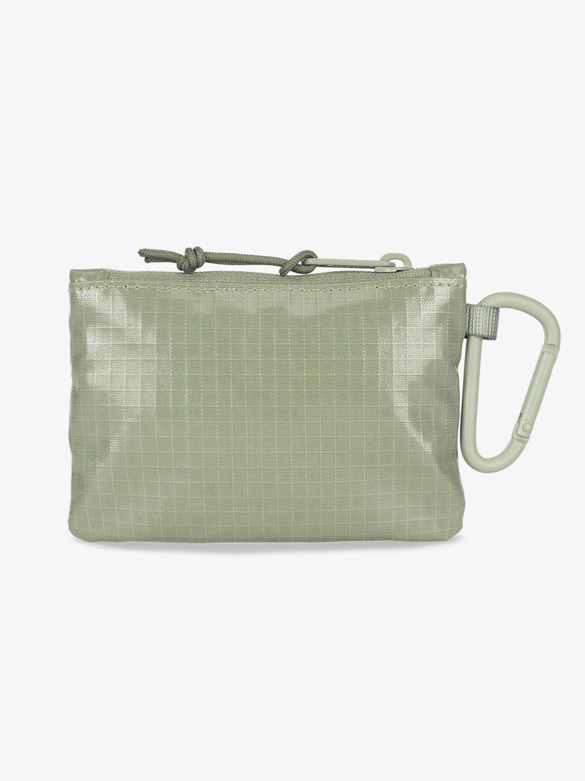 CALPAK Terra Clippable Card Pouch in olive green Juniper back side; TPC2401-JUNIPER