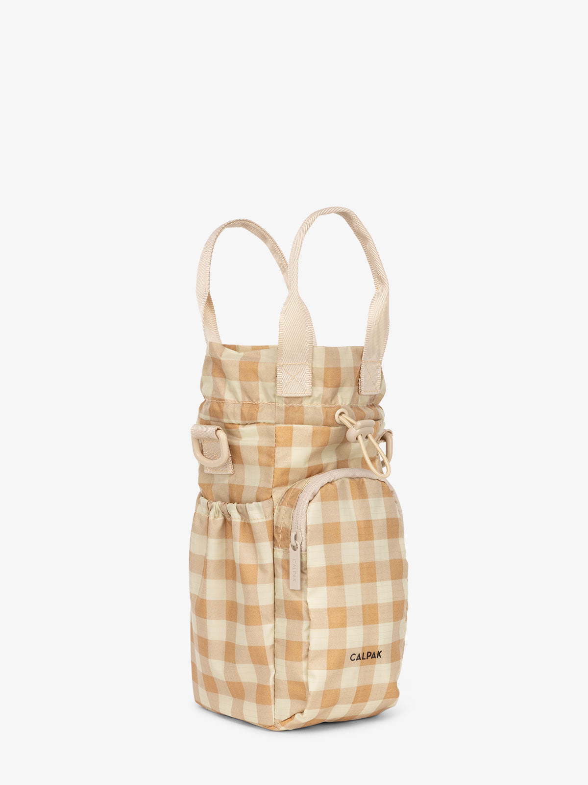 water bottle carrier for hiking in gingham; AWH2101-GINGHAM