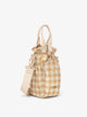 CALPAK water bottle sling with strap in gingham; AWH2101-GINGHAM