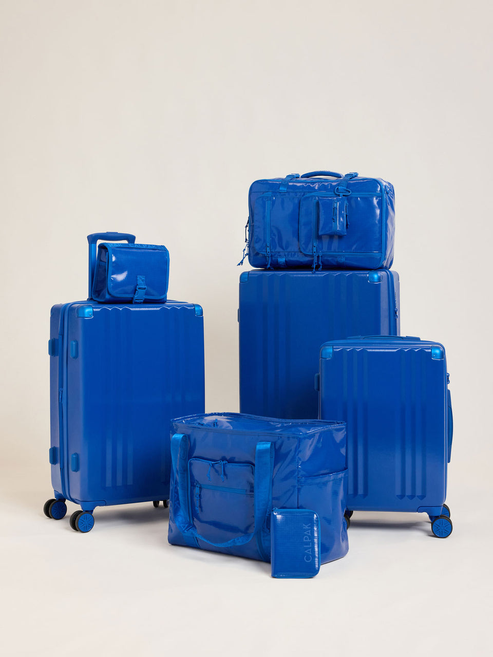 CALPAK Ambeur 3pc dark blue Luggage Set with other CALPAK Cobalt items; LAM3000-COBALT